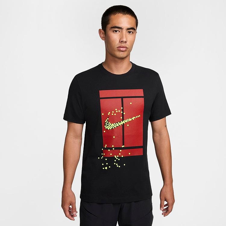 NikeCourt Heritage Short-Sleeve Graphic Tennis T-Shirt